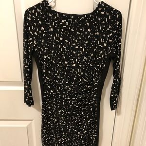 Anne Klein Black & White Print Dress